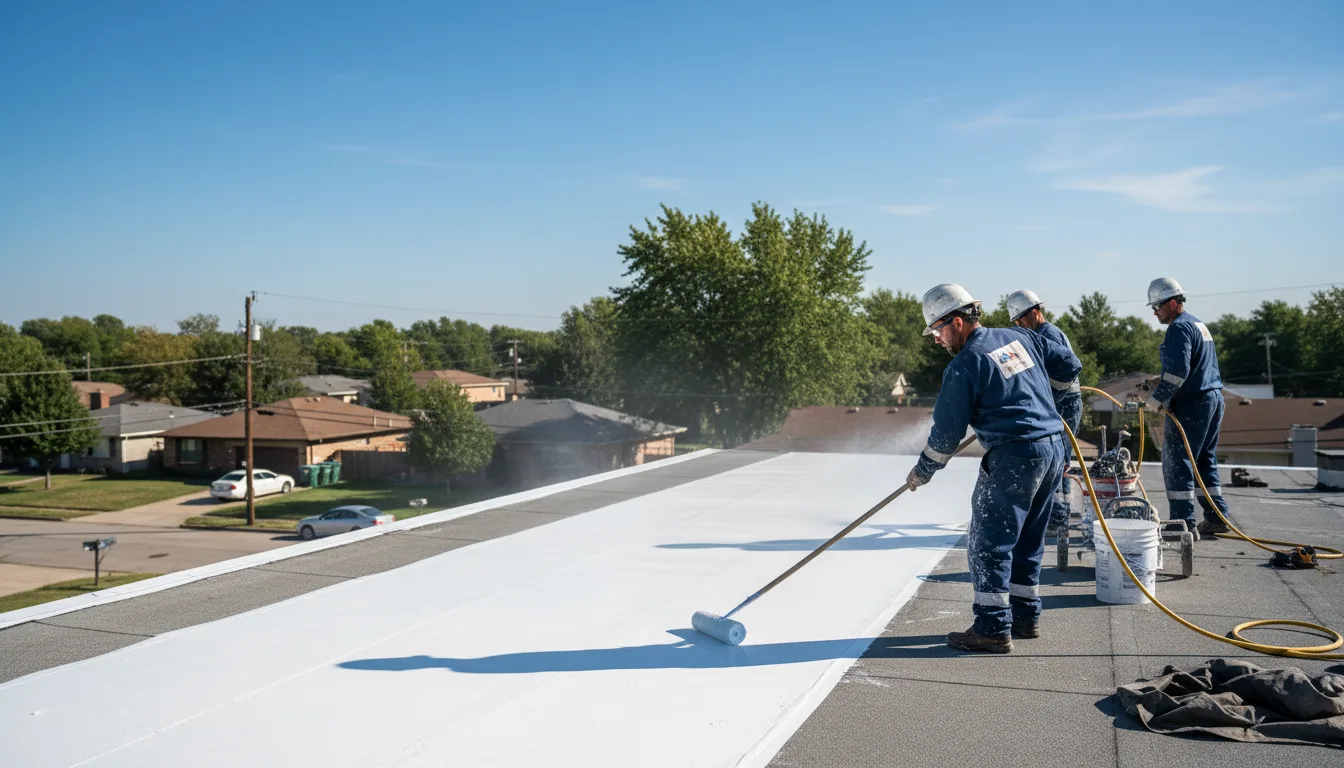 Commercial roof coating in Mount Pleasant, TX near me